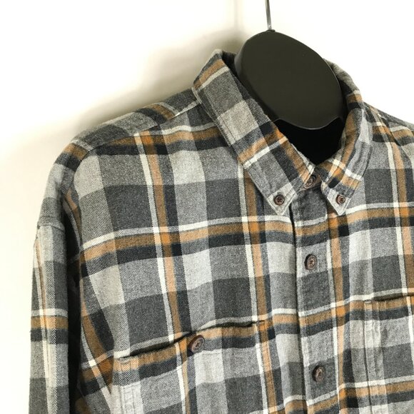 Duluth Trading Co Free Swingin' Flannel Relaxed Fit Shirt Men's 2XL Plaid Cotton - Picture 6 of 13